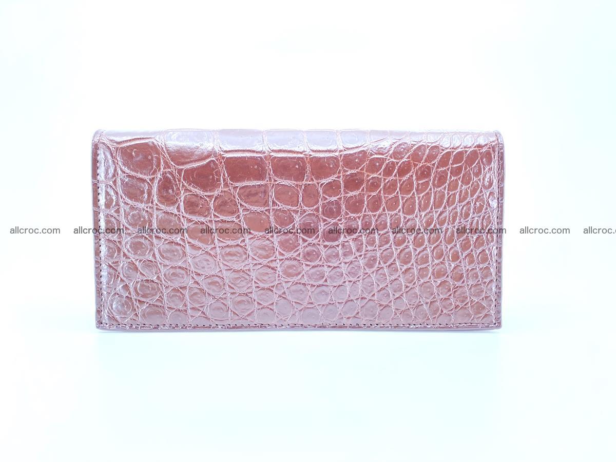Long wallet bifold from Siamese crocodile skin 491 Foto 2