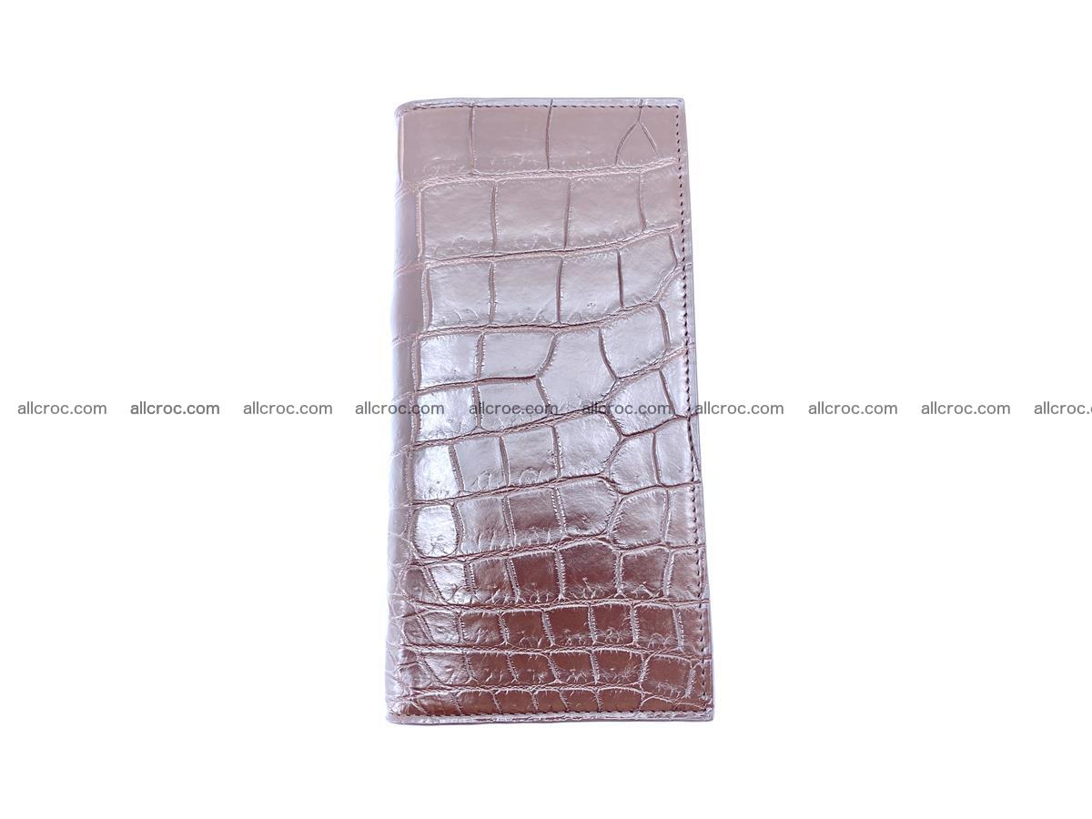 Long wallet bifold from Siamese crocodile skin 491 Foto 6