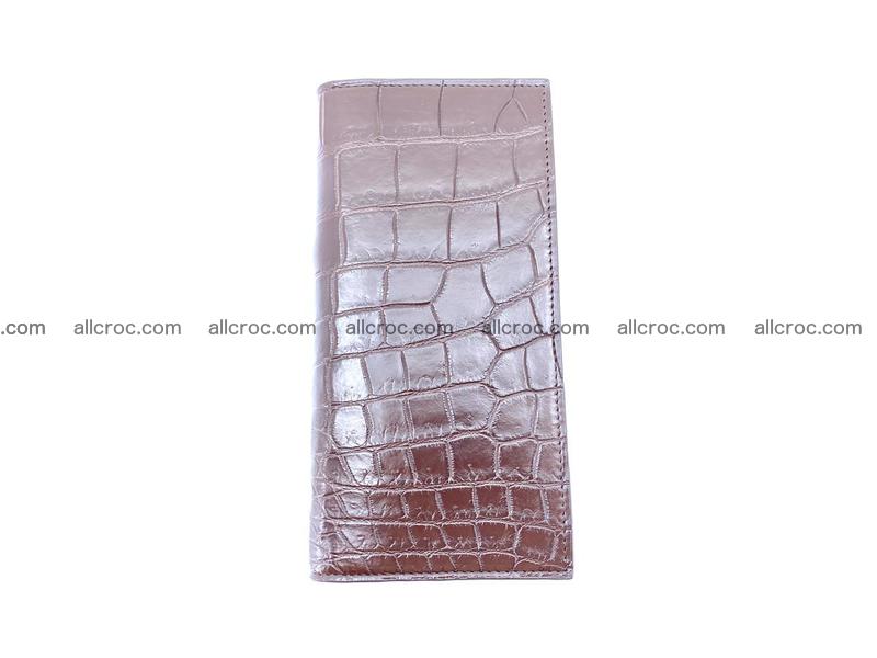 Long wallet bifold from Siamese crocodile skin 491