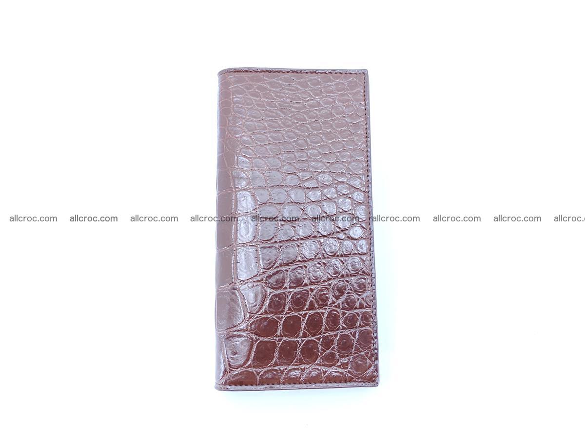 Long wallet bifold from Siamese crocodile skin 491 Foto 7