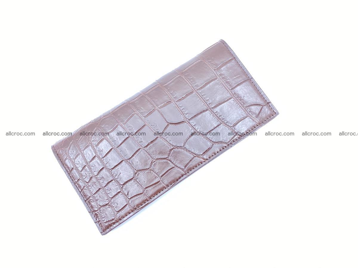 Long wallet bifold from Siamese crocodile skin 491 Foto 4