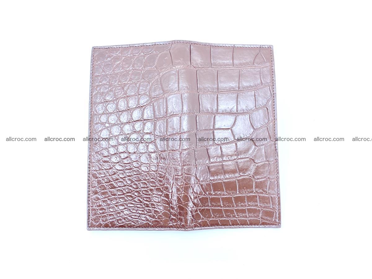 Long wallet bifold from Siamese crocodile skin 491 Foto 9