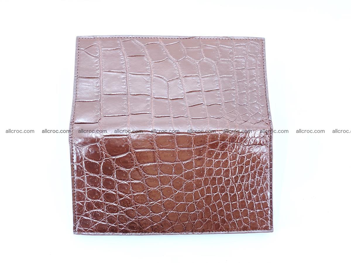Long wallet bifold from Siamese crocodile skin 491 Foto 10