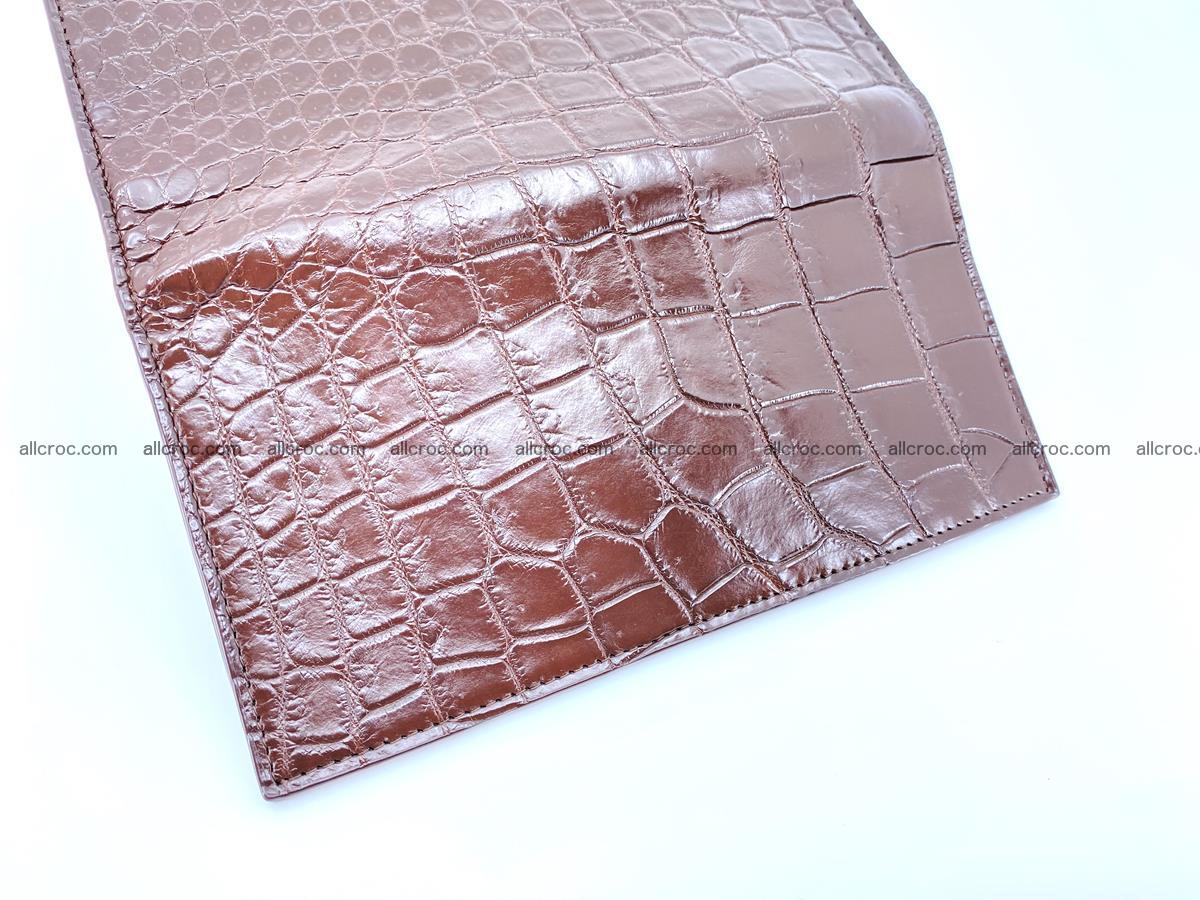 Long wallet bifold from Siamese crocodile skin 491 Foto 11