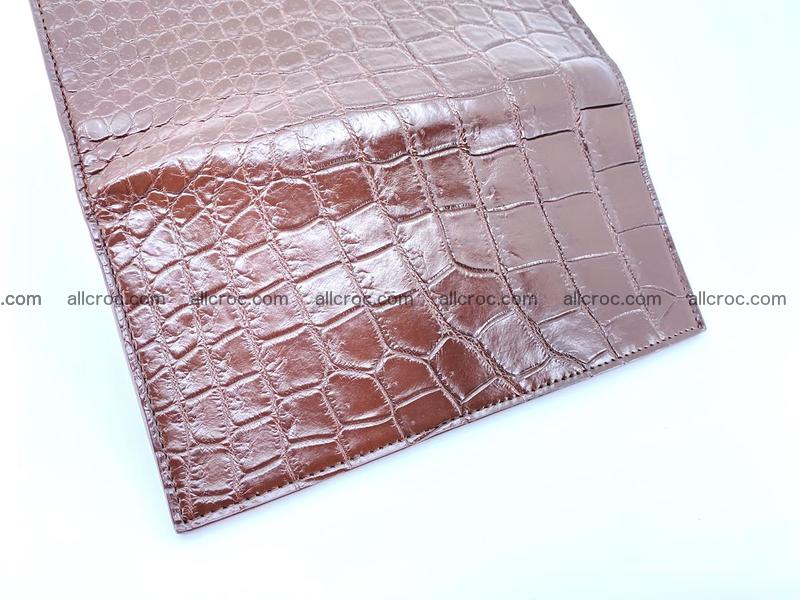 Long wallet bifold from Siamese crocodile skin 491