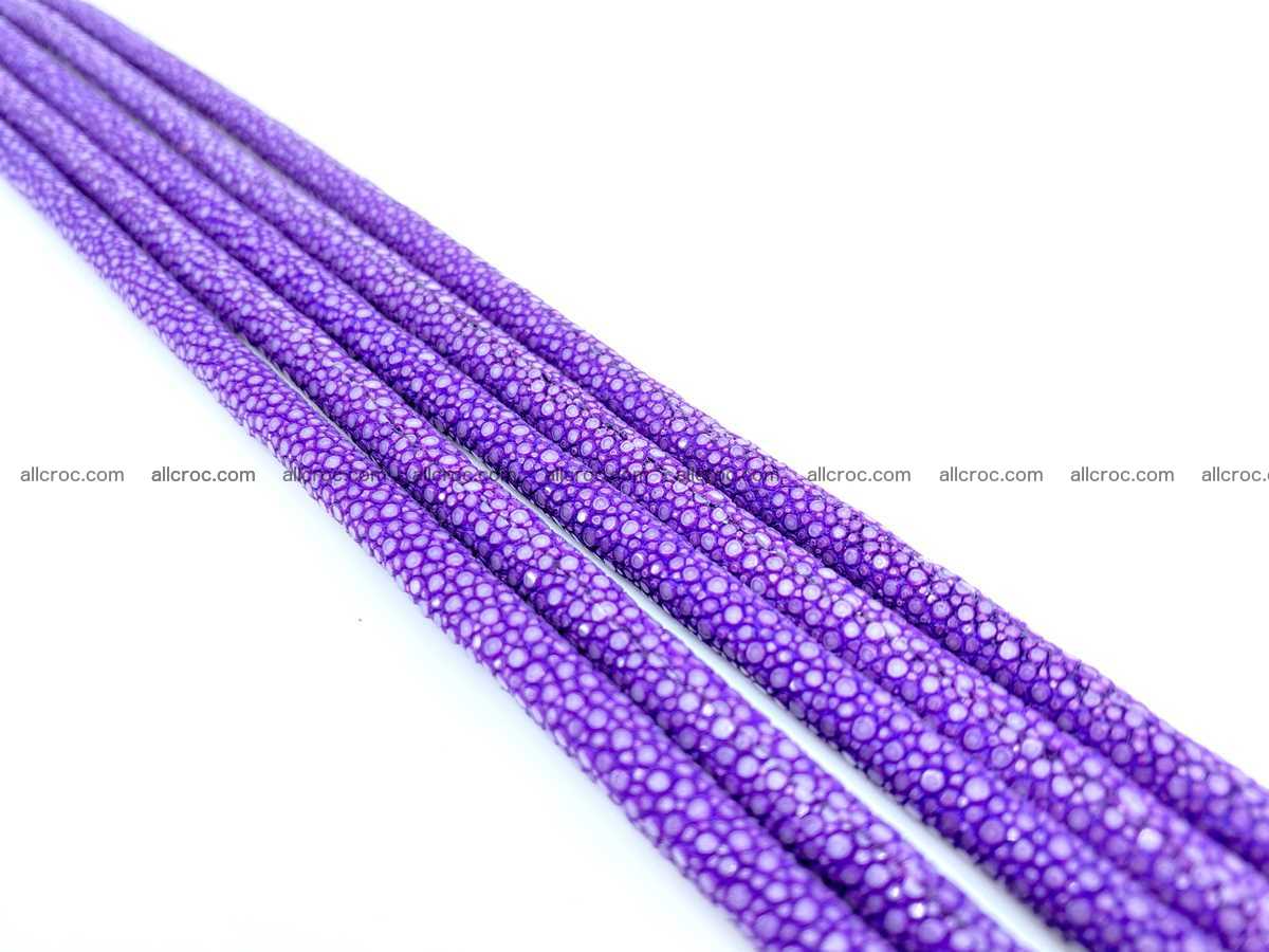 Polished stingray leather cord 8mm x 50cm 2420 Foto 0