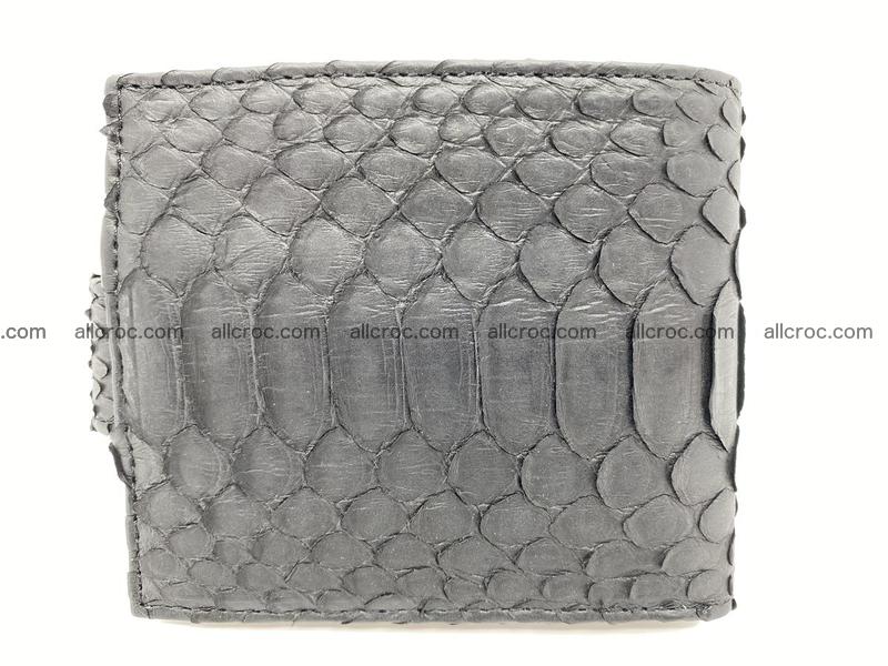 Python skin bifold wallet with coins pocket 881