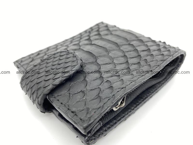 Python skin bifold wallet with coins pocket 881