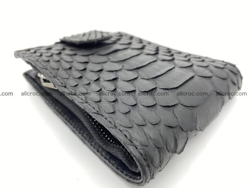 Python skin bifold wallet with coins pocket 881