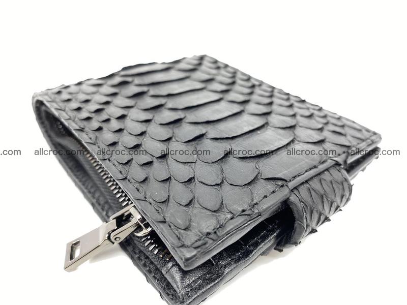 Python skin bifold wallet with coins pocket 881