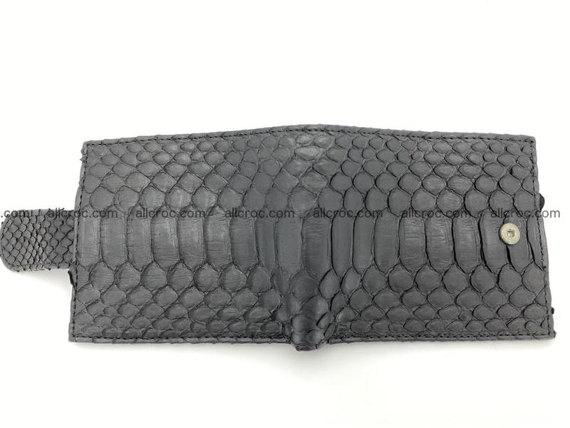 Python skin bifold wallet with coins pocket 881