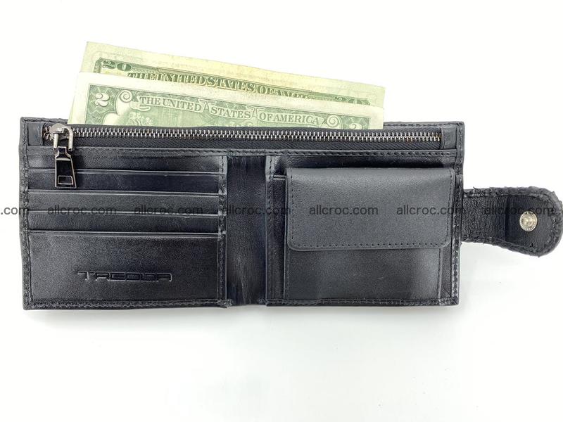 Python skin bifold wallet with coins pocket 881