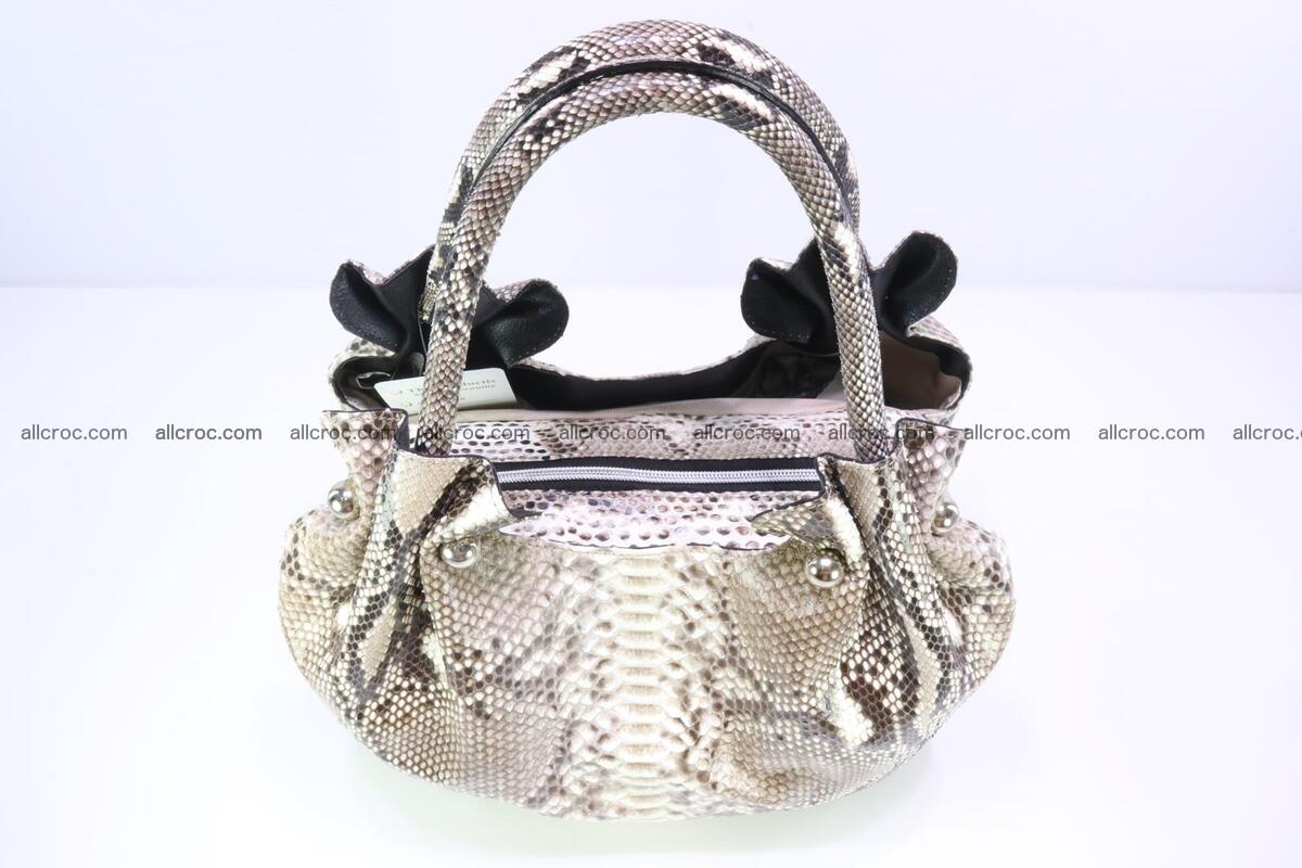 Python skin handbag for lady from genuine Python skin 198 Foto 4