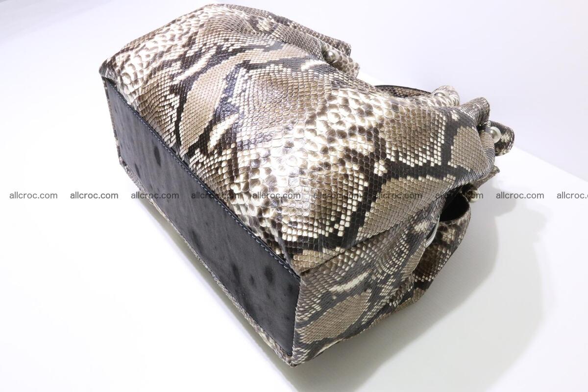 Python skin handbag for lady from genuine Python skin 202 Foto 8