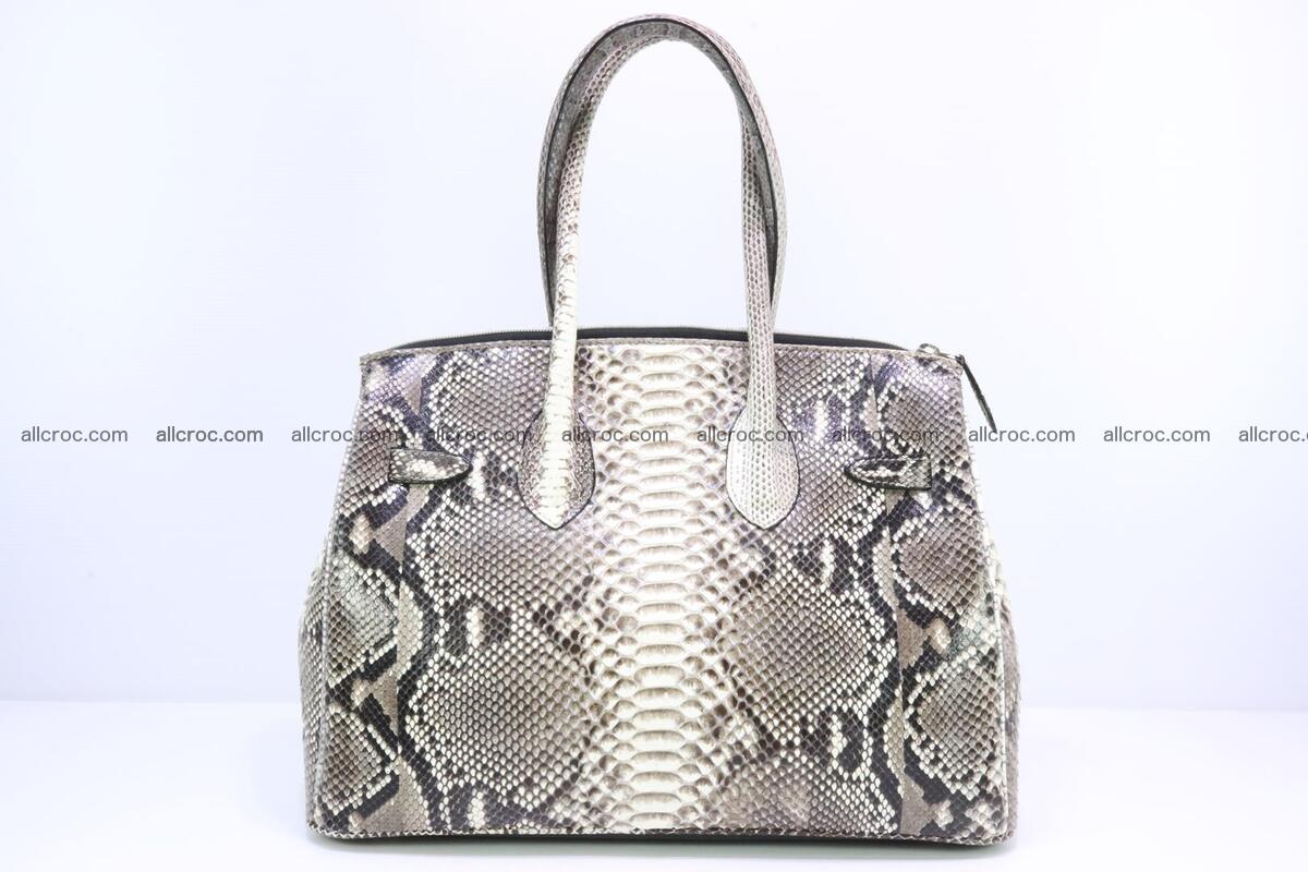 Python skin women’s handbag replica of Birkin 199 Foto 3