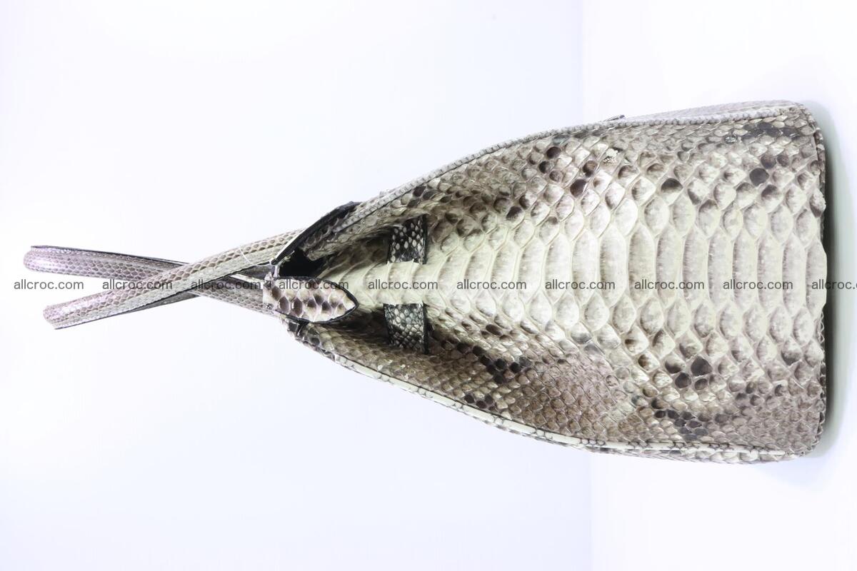 Python skin women’s handbag replica of Birkin 199 Foto 4