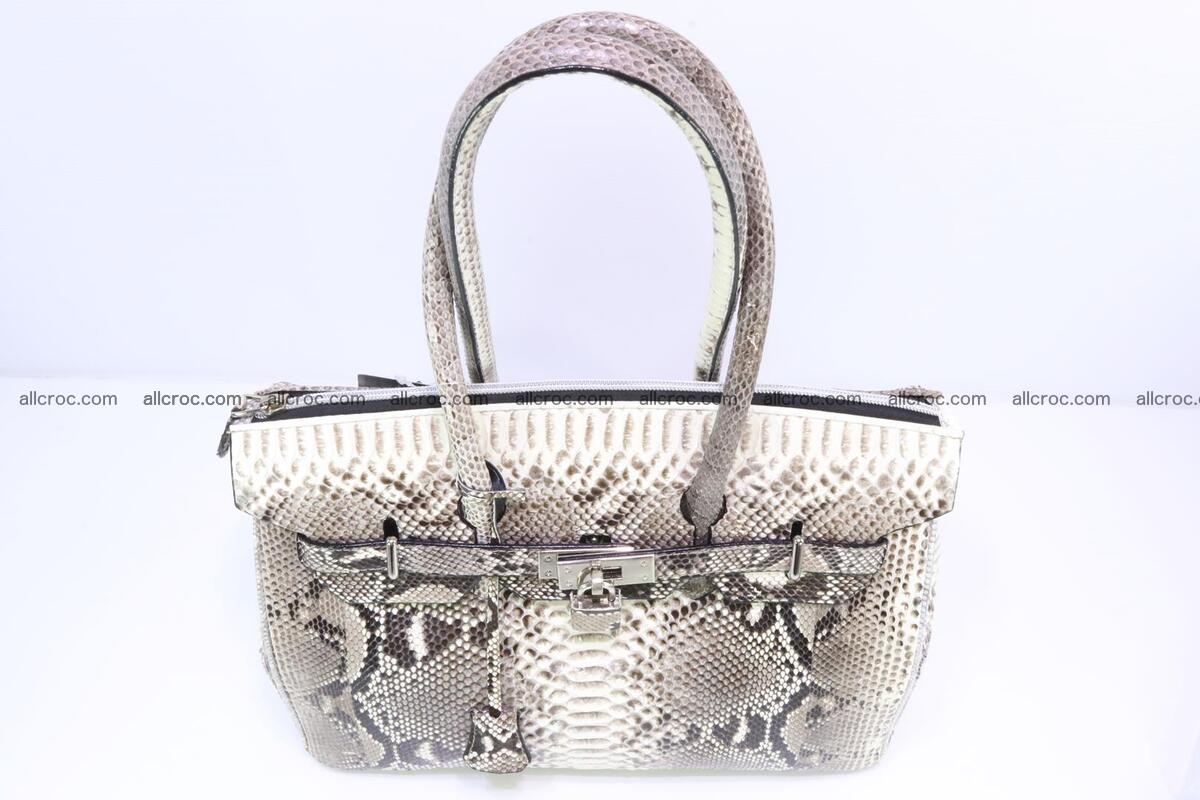Python skin women’s handbag replica of Birkin 199 Foto 5