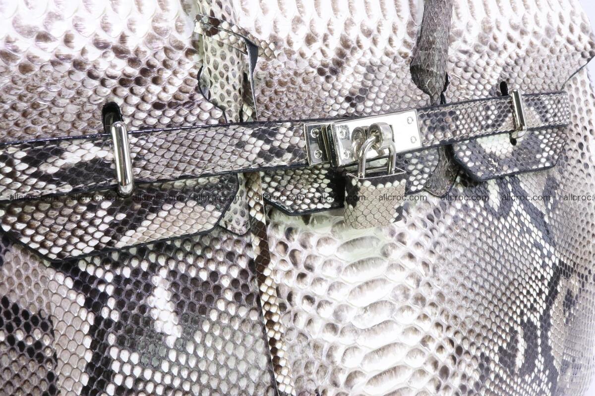 Python skin women’s handbag replica of Birkin 199 Foto 8