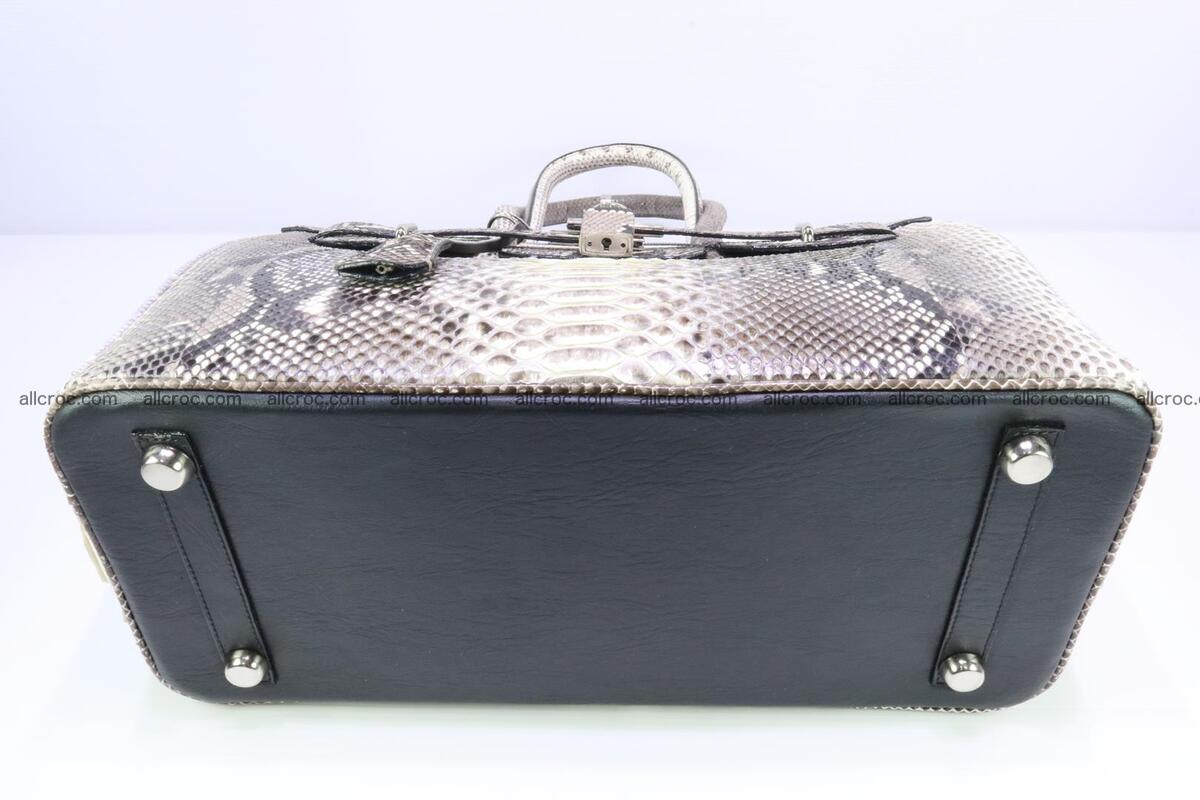 Python skin women’s handbag replica of Birkin 199 Foto 7