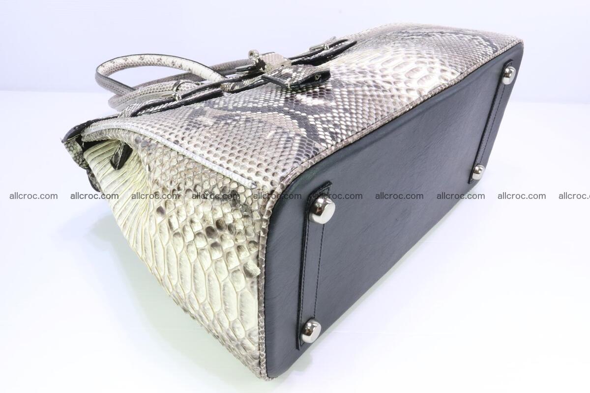 Python skin women’s handbag replica of Birkin 199 Foto 9