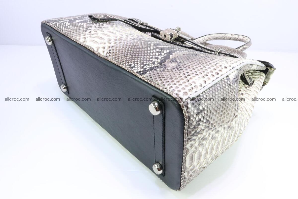 Python skin women’s handbag replica of Birkin 199 Foto 10