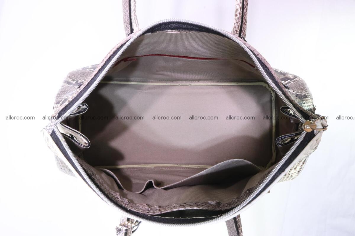 Python skin women’s handbag replica of Birkin 199 Foto 11