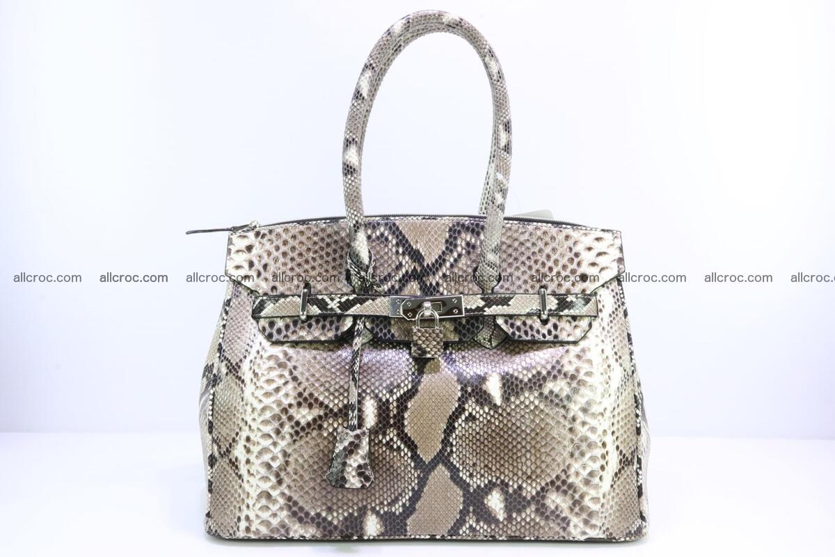 Python skin women’s handbag replica of Birkin 200 Foto 0