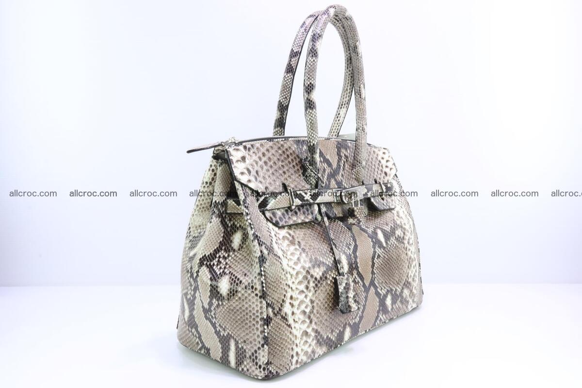 Python skin women’s handbag replica of Birkin 200 Foto 1