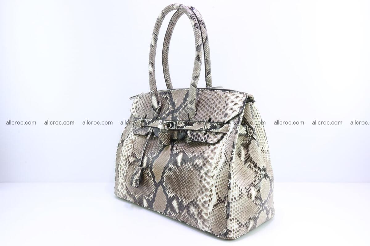 Python skin women’s handbag replica of Birkin 200 Foto 2