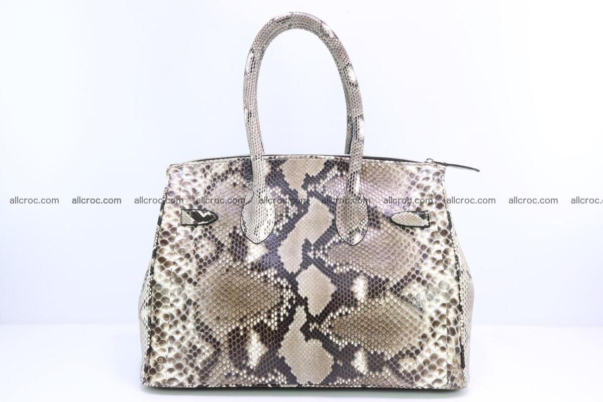 Python skin women’s handbag replica of Birkin 200 Foto 3