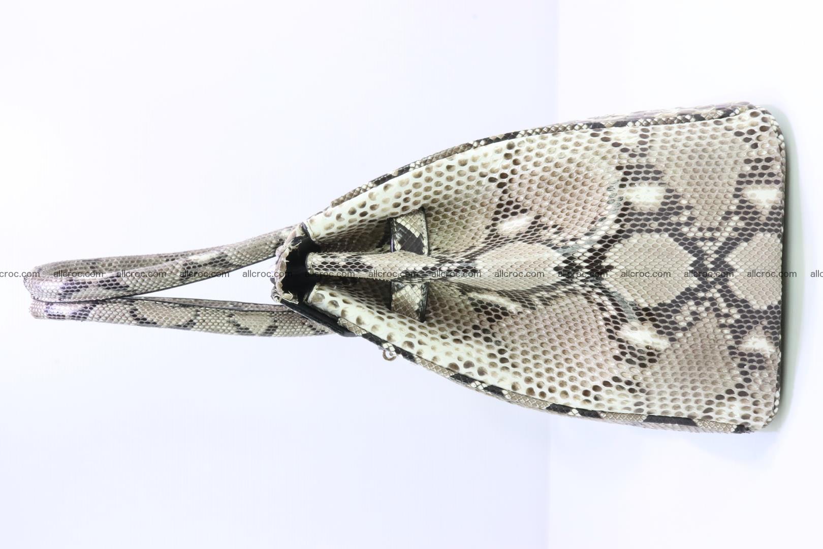 Python skin women’s handbag replica of Birkin 200 Foto 5