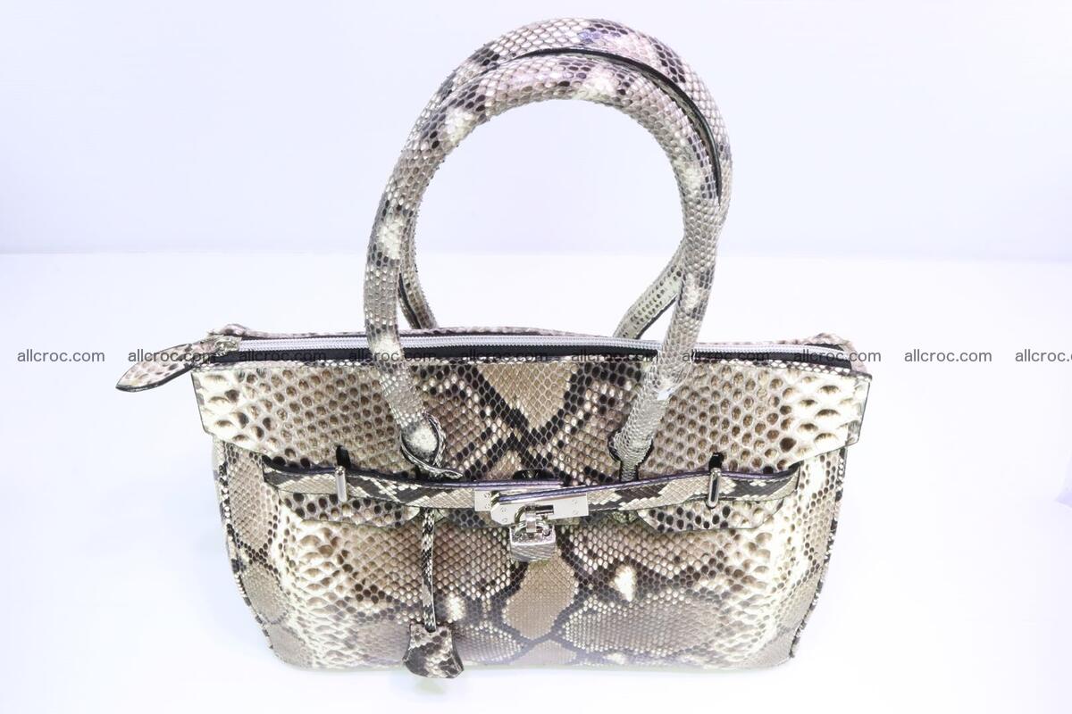 Python skin women’s handbag replica of Birkin 200 Foto 6