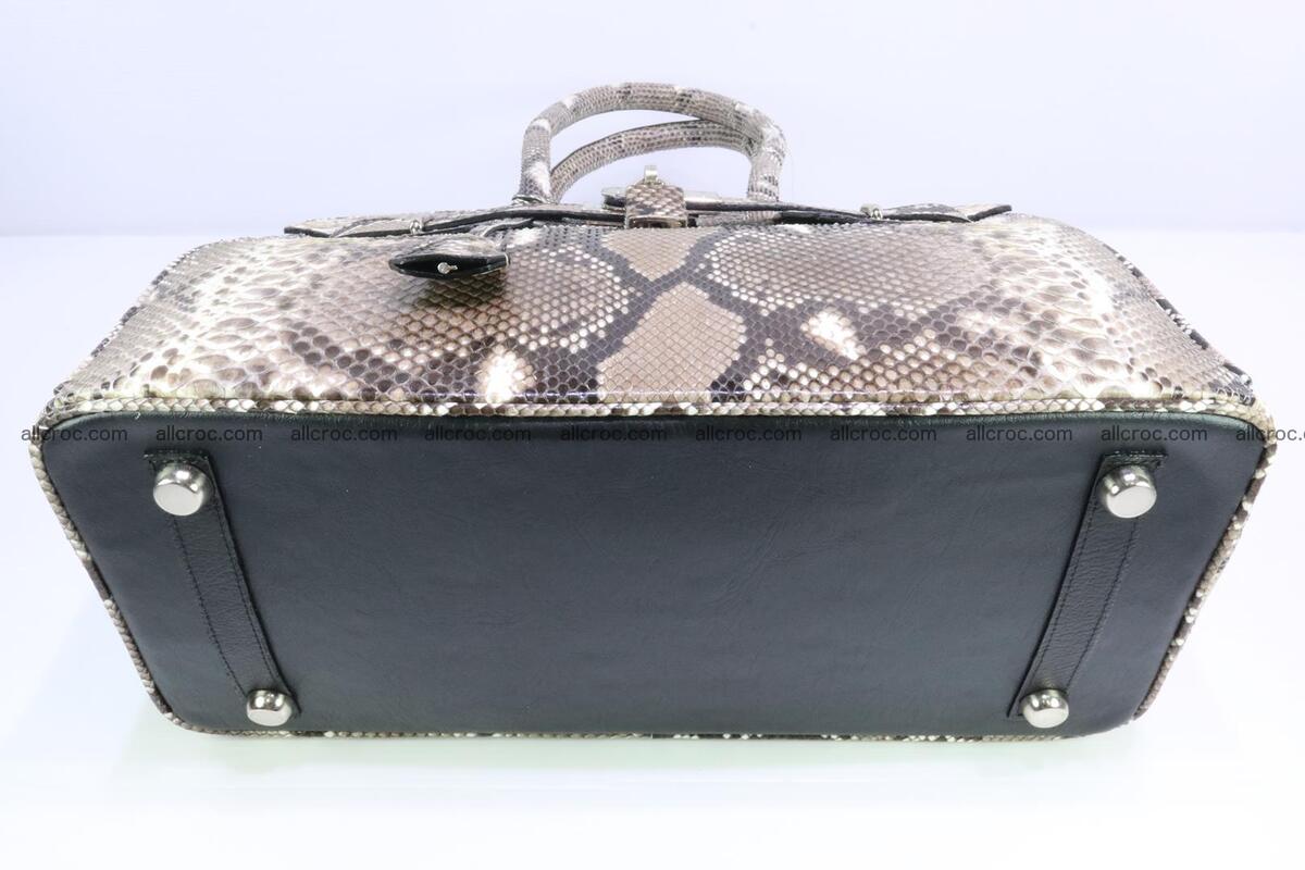Python skin women’s handbag replica of Birkin 200 Foto 7