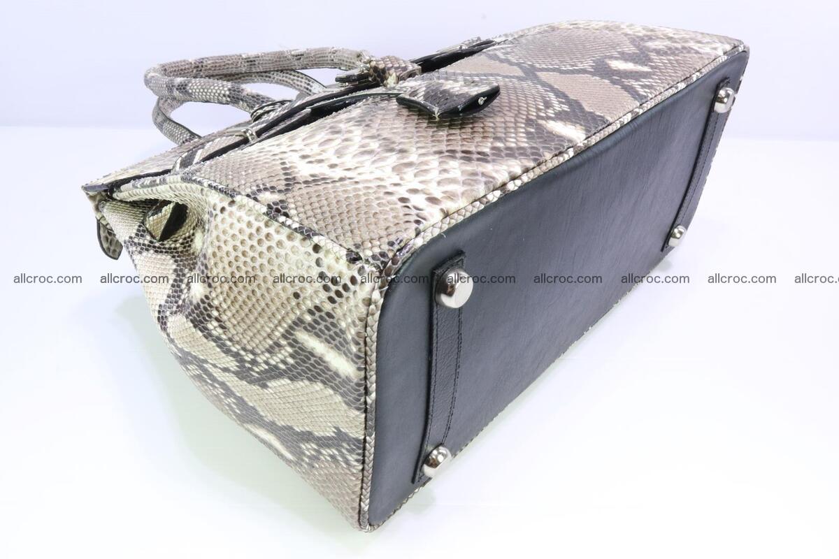 Python skin women’s handbag replica of Birkin 200 Foto 9