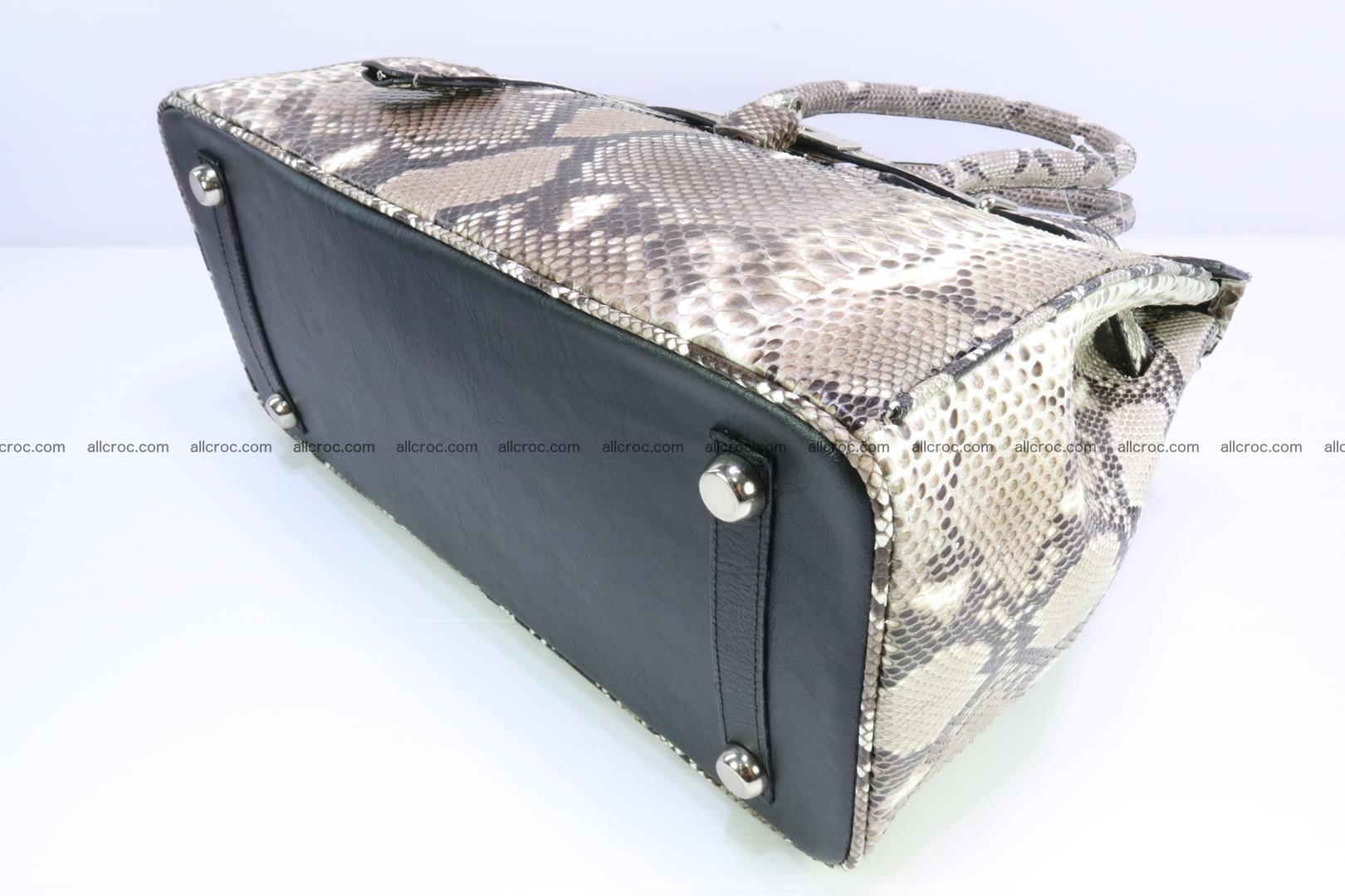 Python skin women’s handbag replica of Birkin 200 Foto 11