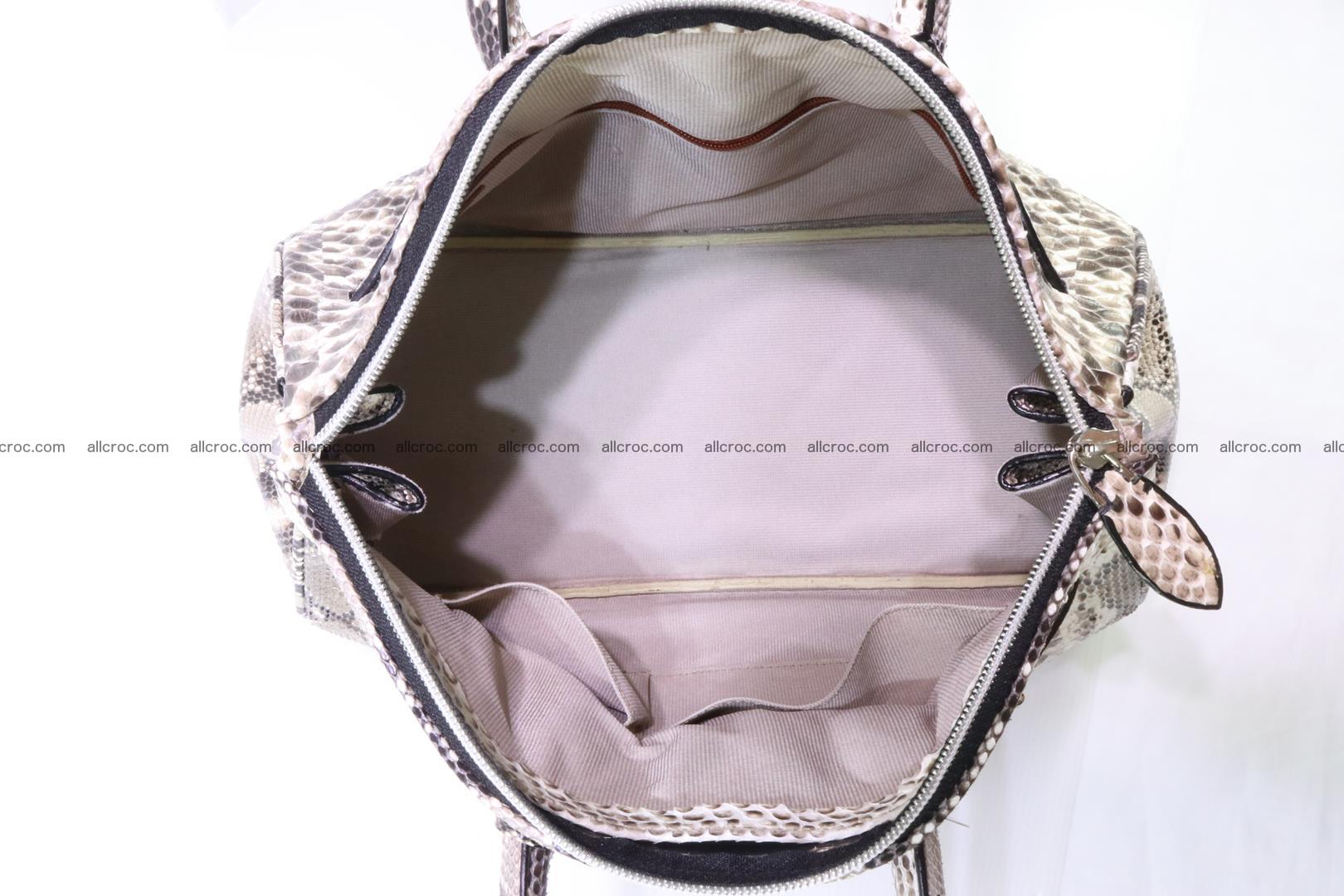 Python skin women’s handbag replica of Birkin 200 Foto 12