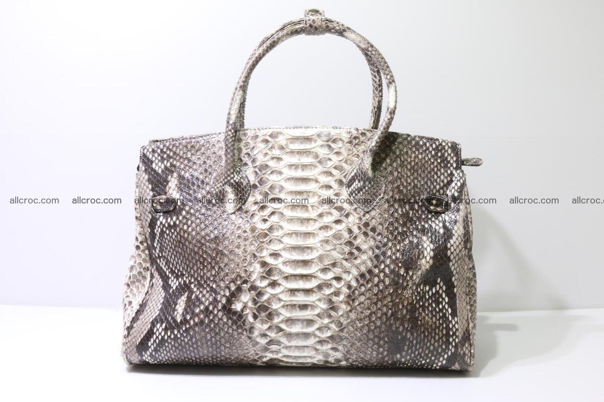Python skin women’s handbag replica of Birkin 211 Foto 4
