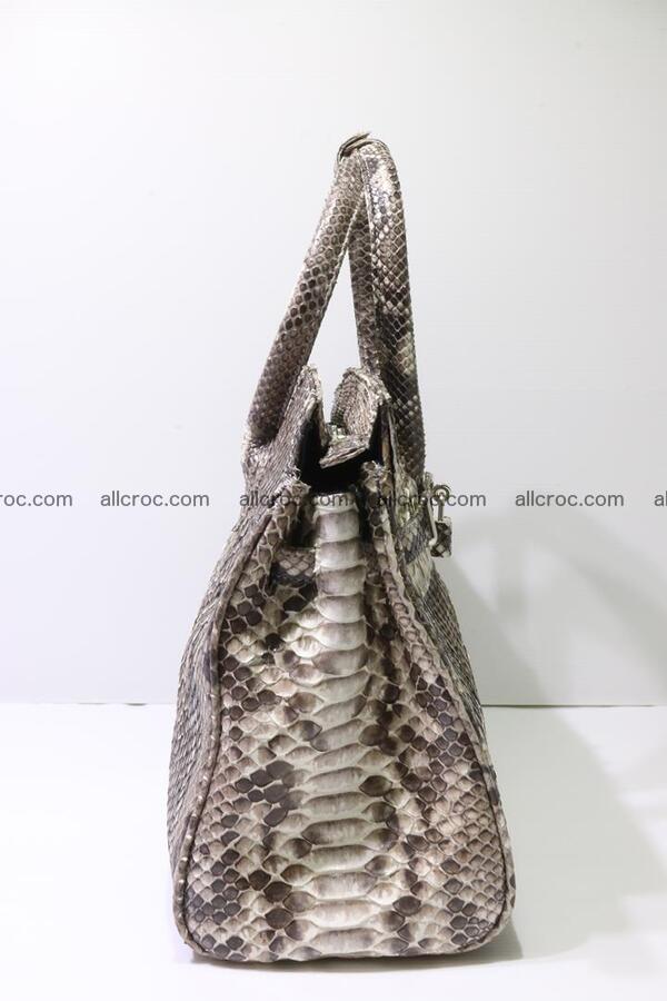 Python skin women’s handbag replica of Birkin 211 Foto 3