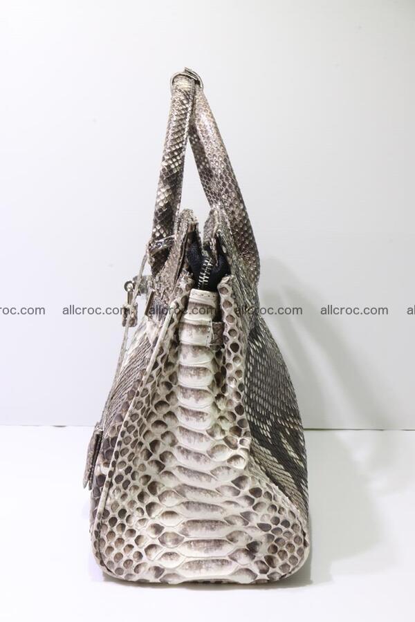 Python skin women’s handbag replica of Birkin 211 Foto 5