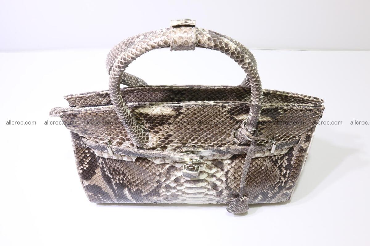 Python skin women’s handbag replica of Birkin 211 Foto 6