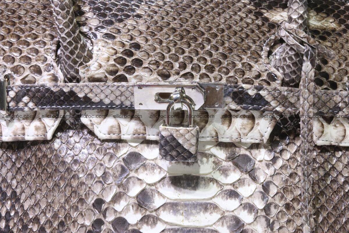 Python skin women’s handbag replica of Birkin 211 Foto 9