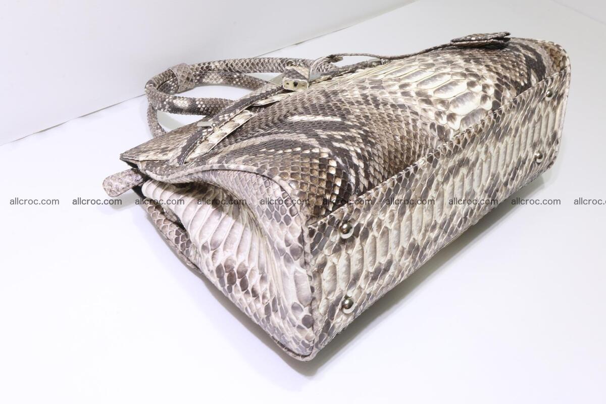 Python skin women’s handbag replica of Birkin 211 Foto 10