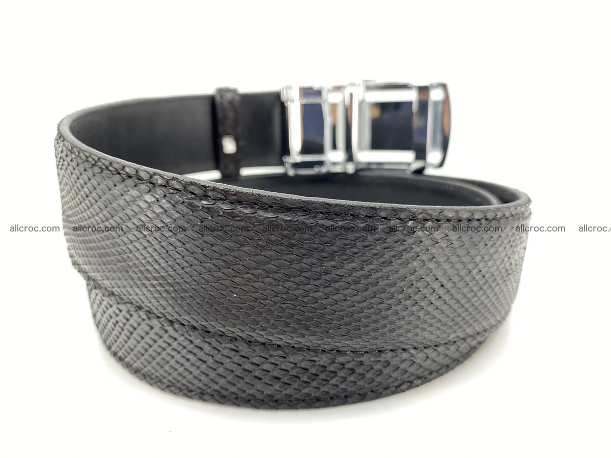 Python snake leather belt black color 1620 Foto 3