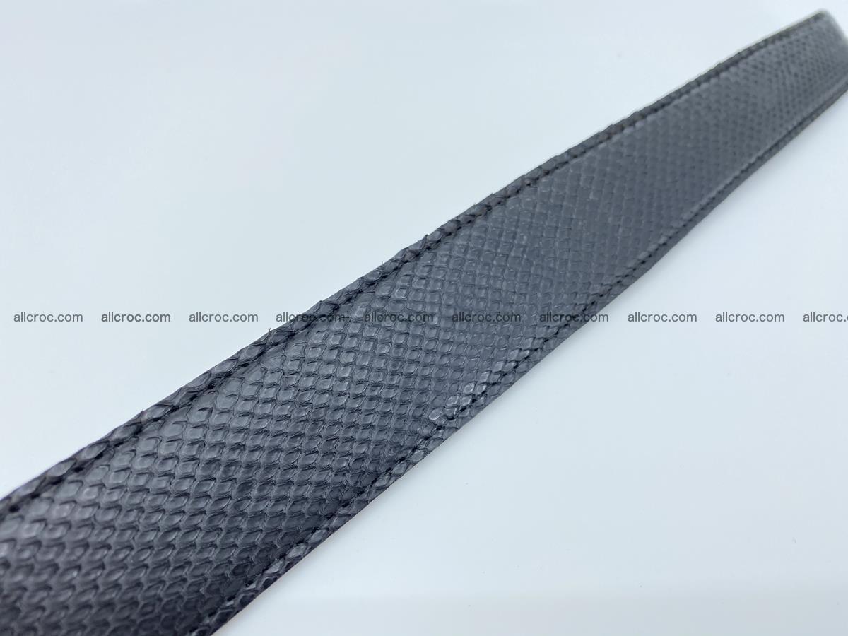 Python snake leather belt black color 1620 Foto 7