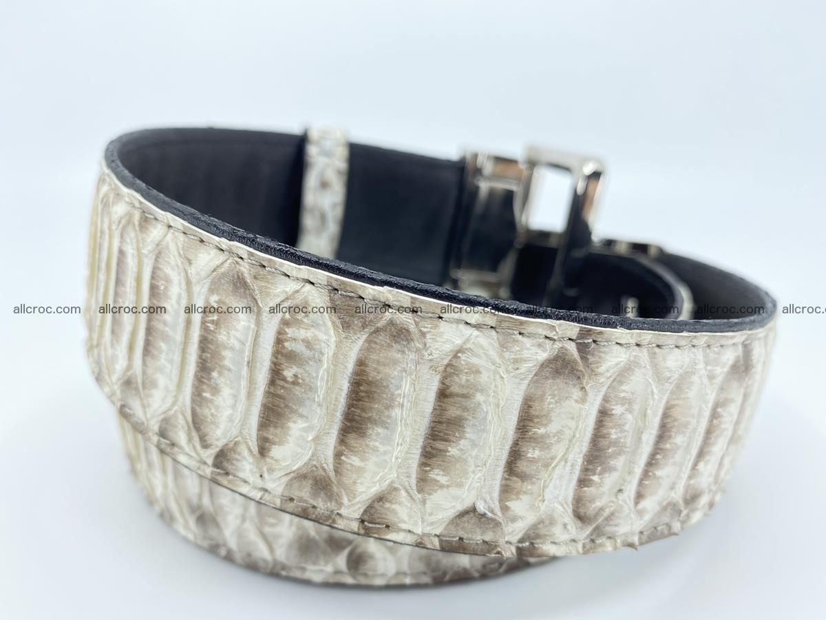 Python snake leather belt 702 Foto 3