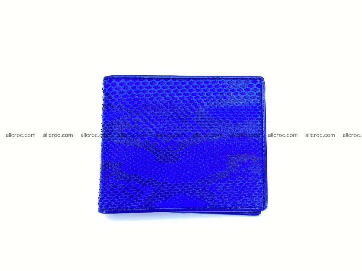 Python snakeskin billfold blue color 1605 Foto 0