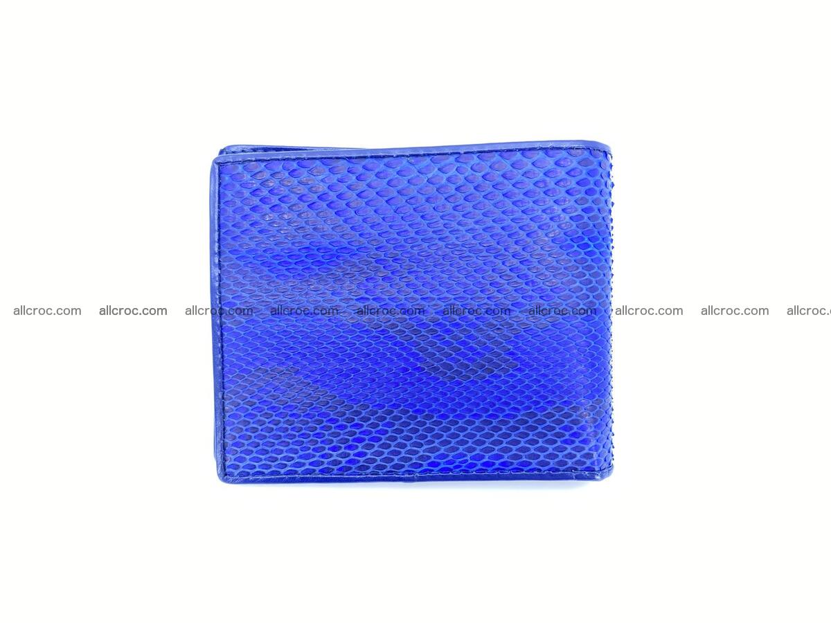 Python snakeskin billfold blue color 1605 Foto 1