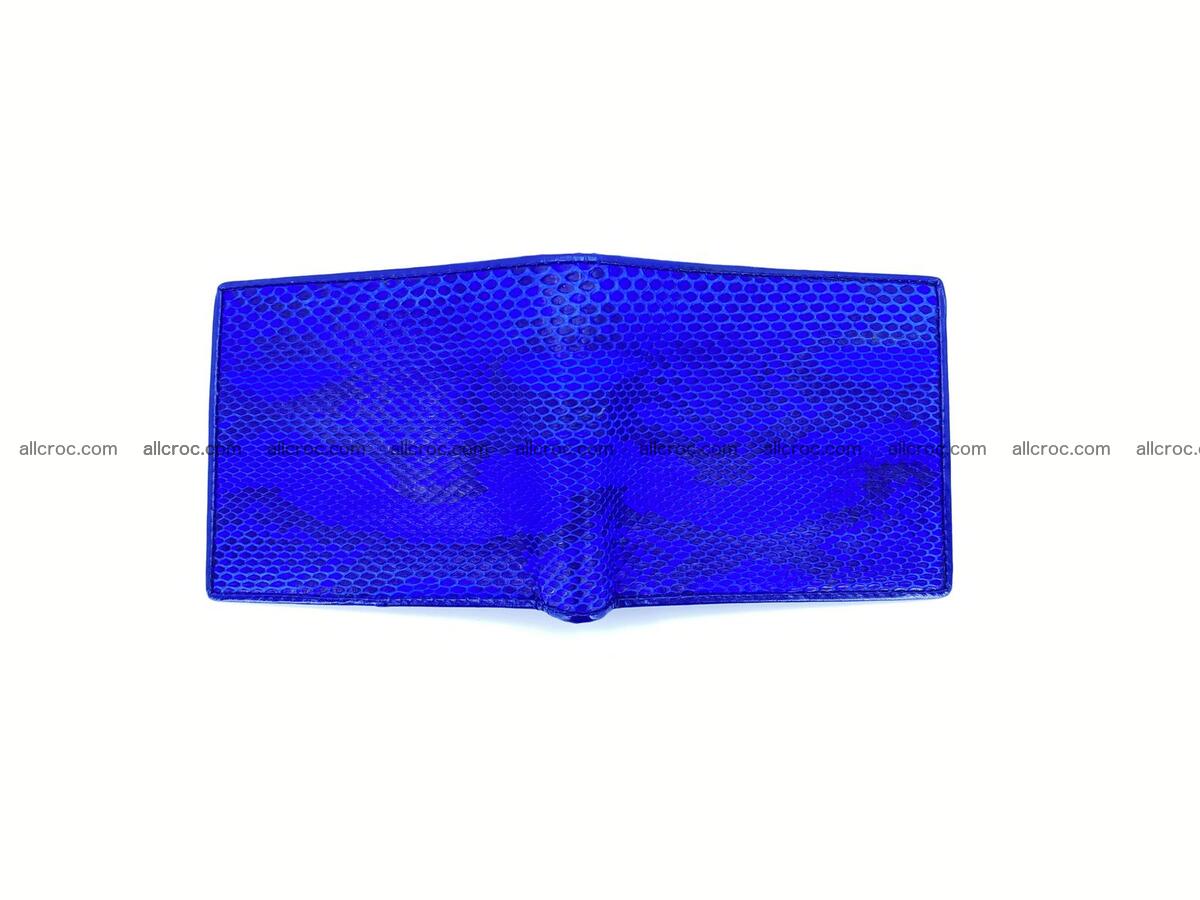 Python snakeskin billfold blue color 1605 Foto 2
