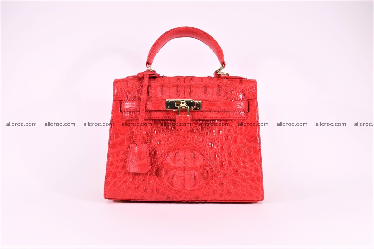 Crocodile skin handbag Kelly 1283 Foto 9