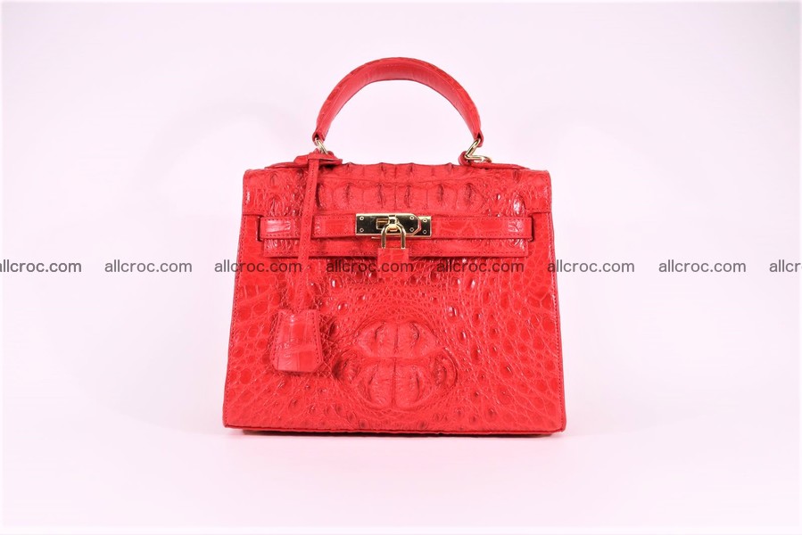 Crocodile skin handbag Kelly 1283